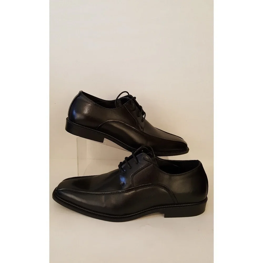 Lucio Ricci Chris Men's Dress Shoes  Oxfords Lace Up Size 10.5 D  ‎ EUC Black